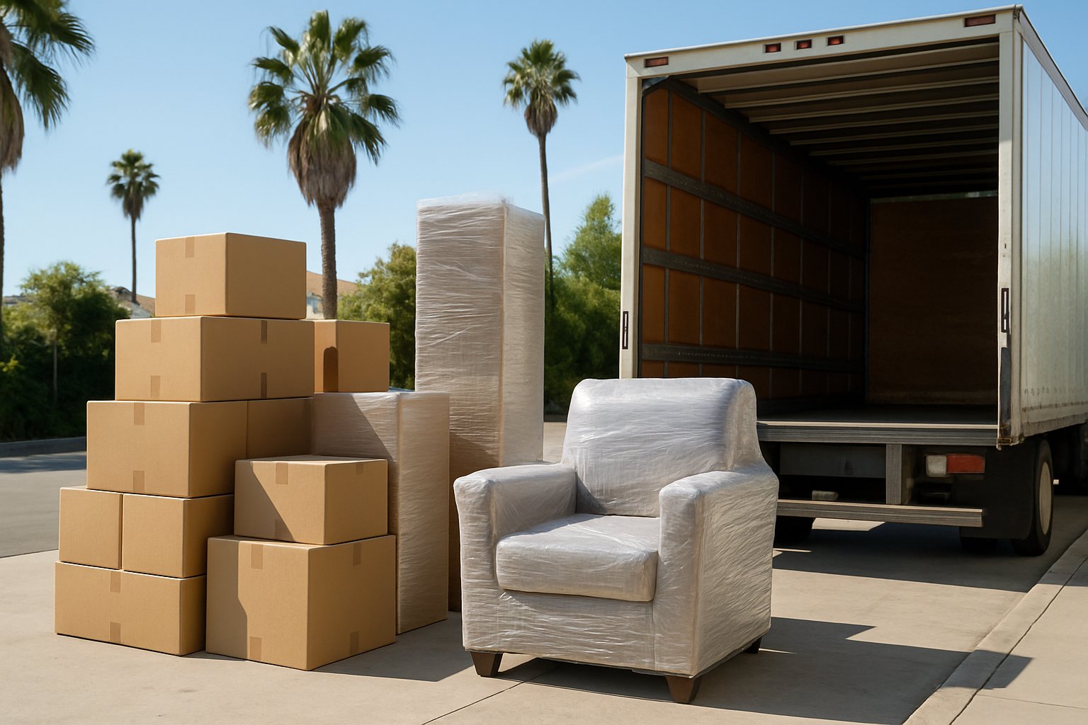 Home delivery of furniture bought at a store